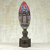 Ghanaian wood mask,