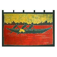 Batik wall hanging,