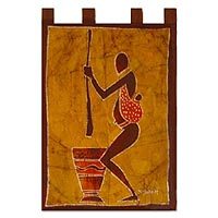 Batik wall hanging,