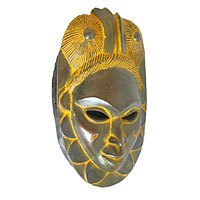 Ivoirian wood mask,