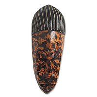 Ghanaian wood mask,