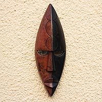 Akan wood mask,
