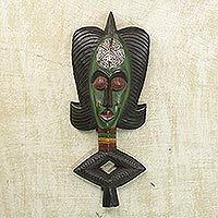 Gabonese Africa wood mask,