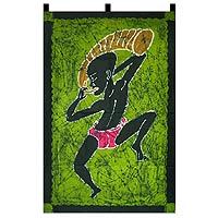 Batik wall hanging,