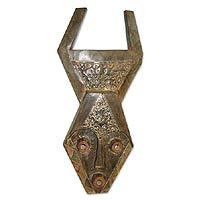 Ghanaian wood mask,