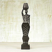 Wood sculpture Helping Hand Ghana