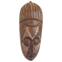 Akan wood mask,