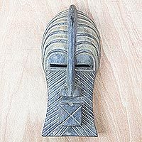 Congolese wood Africa mask,
