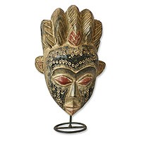 Akan wood mask,