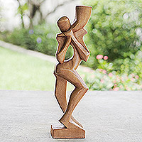 Cedar sculpture Communicate Ghana