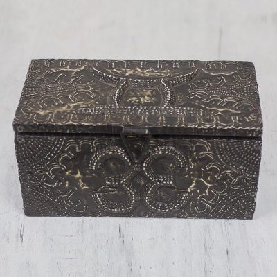 Wood and aluminum jewelry box, Kings Treasures