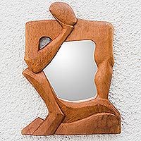 Cedar mirror,