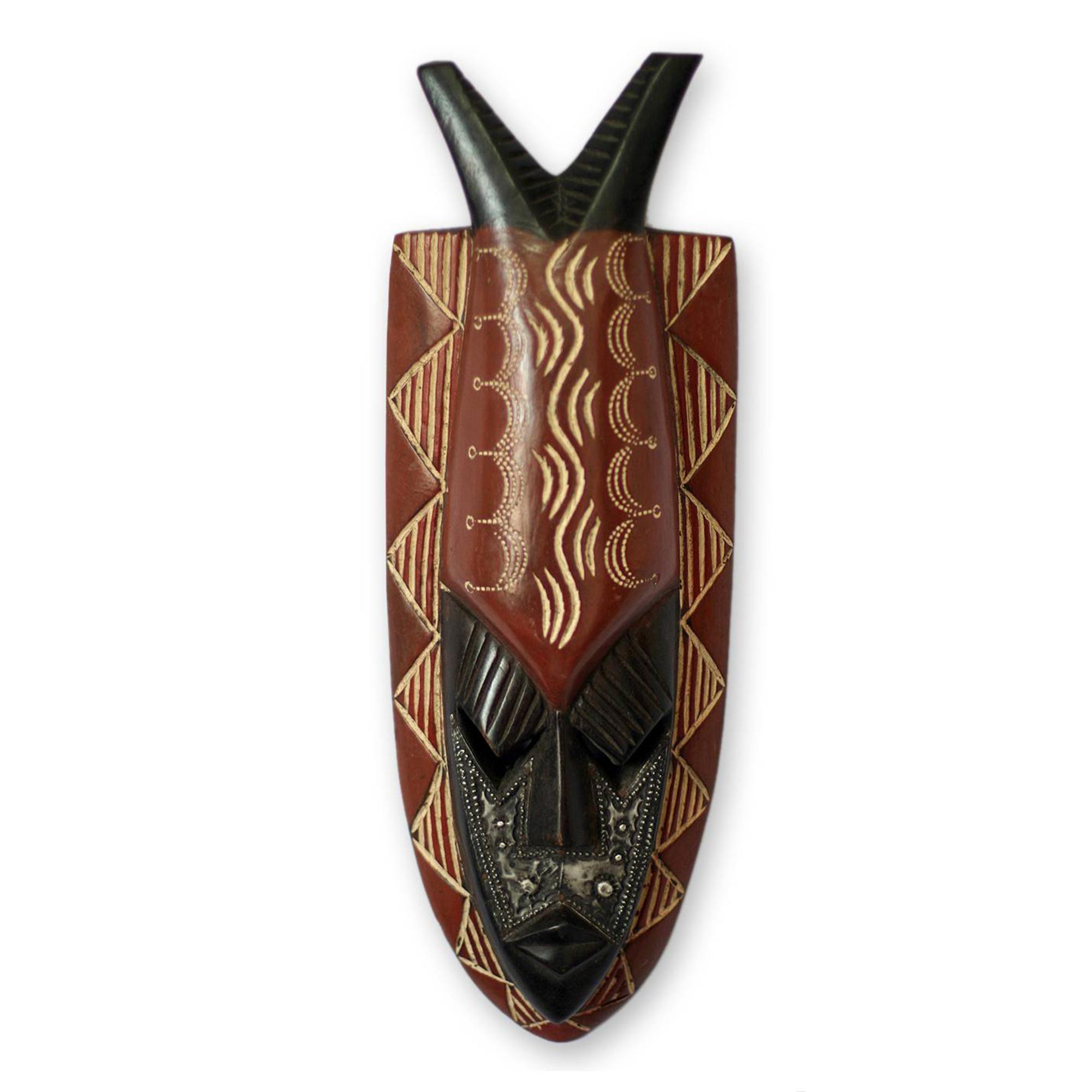 Artisan Crafted Nigerian Wood Mask From Africa Harvest Festival Novica