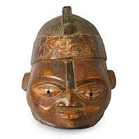 Yoruba wood mask,