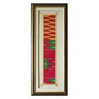 Kente cloth wall panel,