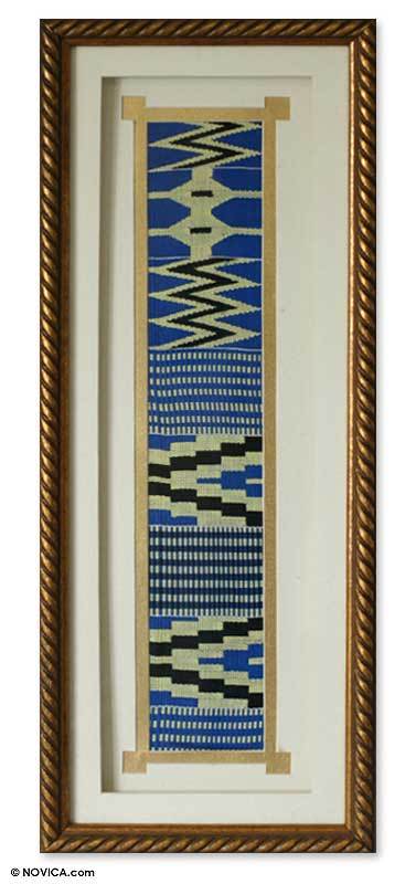 Kente cloth wall panel