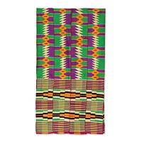 Cotton blend kente cloth scarf,