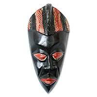 Ghanaian wood mask,