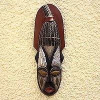 Ghanaian wood mask,