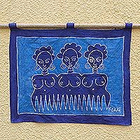 Batik wall hanging,