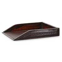 Leather desk tray Paper House Ghana