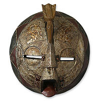 Ghanaian wood mask,
