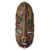 Ghanaian wood mask,