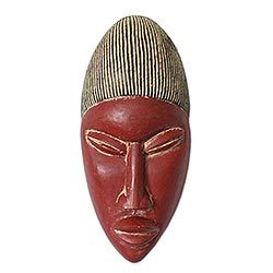 Ivoirian wood mask,