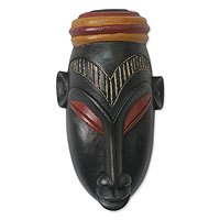 Ivoirian wood mask,