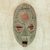 Ghanaian wood mask, 'Good Thoughts' - Fair Trade African Wood Mask thumbail