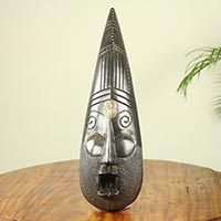 Sierra Leone wood African mask,