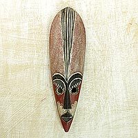 Nigerian wood mask,