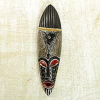 African wood mask,