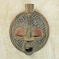 African wood mask,