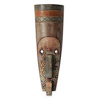 Ghanaian wood mask,