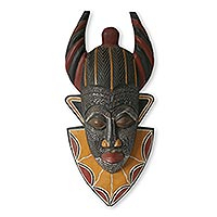 African wood mask, 'Tribal Power' - African wood mask