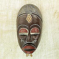 Ghanaian wood mask,