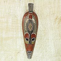Ghanaian wood mask,