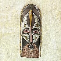 Ghanaian wood mask,