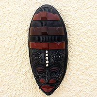 Ghanaian wood mask,