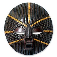 Ghanaian wood mask,