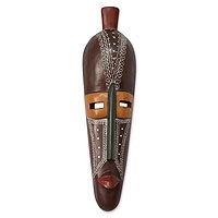Ghanaian wood mask,