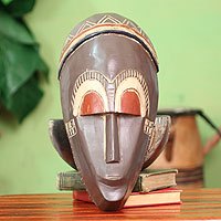 Ghanaian wood mask,