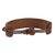 Men's leather wristband bracelet, 'Stand Alone in Tan' - Men's Hand Crafted Leather Wristband Bracelet from Africa (image 2e) thumbail