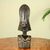African wood mask, 'Proud Fulani' - Fulani Style Hand Crafted African Wood Mask thumbail