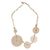 Recycled paper pendant necklace, 'Woven Sideways' - Recycled paper pendant necklace (image 2a) thumbail