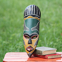 African mask, 'Our Traditions' - African wood mask