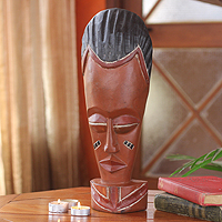 African wood mask Abrantie Ghana