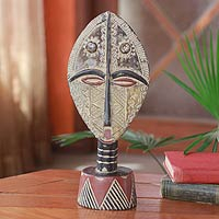 Ashanti wood mask, 'Queen of Africa' - Ashanti wood mask