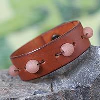 Leather wristband bracelet,
